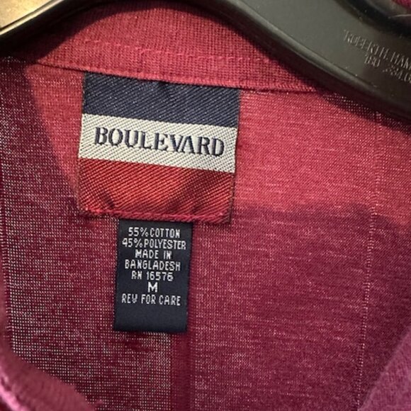 Boulevard Burgundy Polo Shirt 8543 - Picture 7 of 8